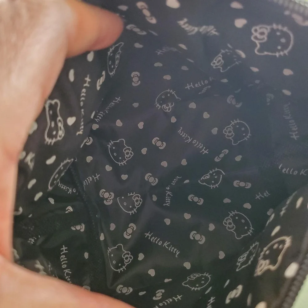 Hello Kitty black and pink makeup bag